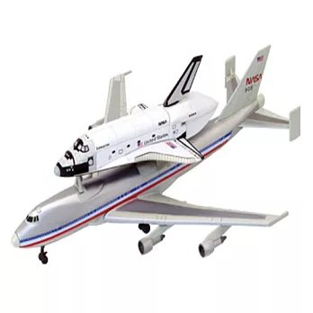 《Koubutu》4D Vision 立體拼圖模型太空系列 - 1/450 太空梭&747模型