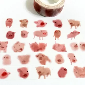 麒麟紙膠-水彩小豬