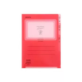 【HIGHTIDE】Penco單色三層資料夾(A5)(紅)