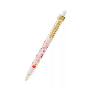 《Sanrio》HELLO KITTY立體雕花金屬筆夾自動鉛筆(蘋果)