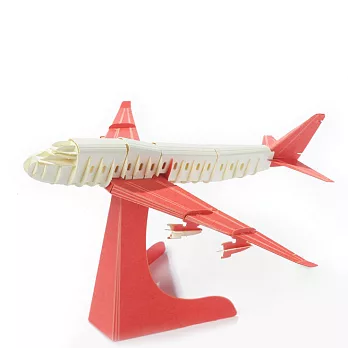 Papero紙風景 DIY迷你模型 - 迷你飛機(紅)/Mini Airplane(Red)-入門簡易包