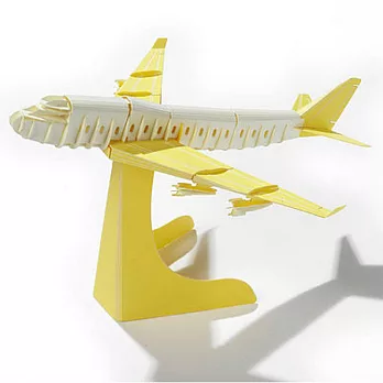 Papero紙風景 DIY迷你模型 - 迷你飛機(黃)/Mini Airplane(Yellow)-入門簡易包