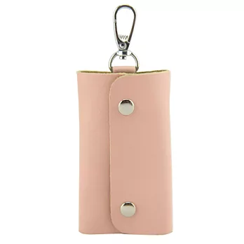 AmaZing 鑰匙有個家-多彩實用牛皮鑰匙夾 (8色可選)粉紅