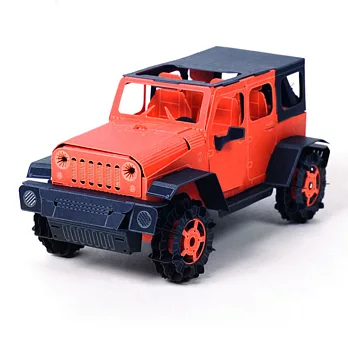 Papero紙風景 DIY迷你模型-悍馬車(紅)/OFFROAD CAR RAPTOR(Red)