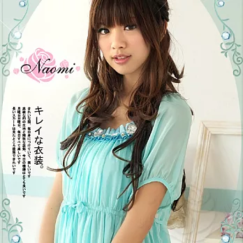 【Naomi孕婦裝】華麗甜美˙Bling公主袖洋裝FREE水藍