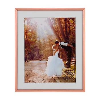 『泛亞框藝』8吋X10吋 新色上市 鋁製相框精裝禮盒組-玫瑰金