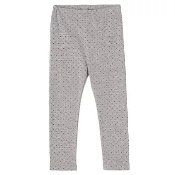 [MUJI無印良品]幼兒有機棉混每日兒童服全長緊身褲80灰紋樣