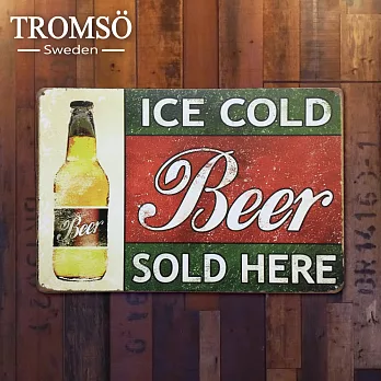 TROMSO紐約街頭廣告鐵牌-復古啤酒
