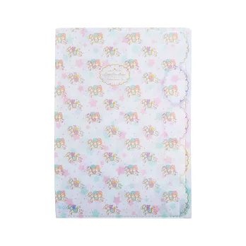 《Sanrio》雙星仙子40週年快樂紀念日系列五層分類文件夾(彩虹木馬)