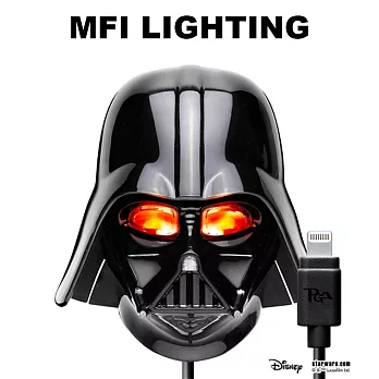 StarWars 星際大戰 MFI Lightning 2A AC充電器 - 黑武士黑武士