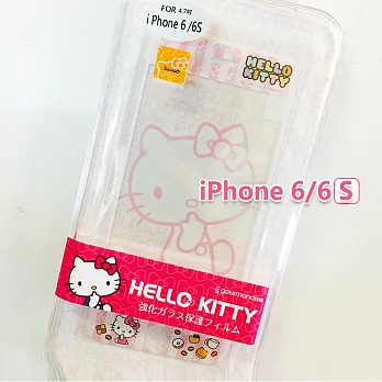 正版三麗鷗 Sanrio iPhone 6/6s 凱蒂貓 Kitty 正面玻璃保護貼 - 點心180點心