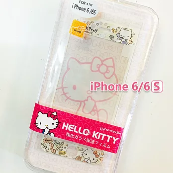 正版三麗鷗 Sanrio iPhone 6/6s 凱蒂貓 Kitty 正面玻璃保護貼 - 熱線181熱線