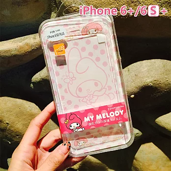 正版三麗鷗 Sanrio iPhone 6+/6s+ 美樂蒂 Melody 玻璃保護貼 - 雛鳥194雛鳥