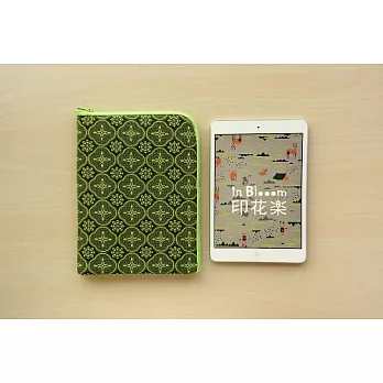 iPad Mini 收納包/玻璃海棠/葉綠