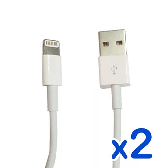 【Apple原廠2入】iPhone SE / 6 / 5 / iPad / iPod 8pin 傳輸線 / 充電線 / 連接線 (原廠隨機版)