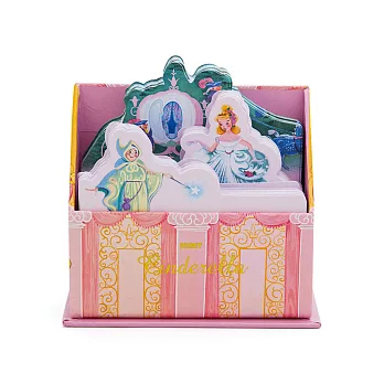 《sun-star》迪士尼復古繪本系列第二彈造型便條紙附精裝桌上立盒(仙履奇緣)