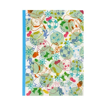 《sun-star》迪士尼繽紛刷色系列B5膠裝筆記本(唐老鴨&奇奇蒂蒂)