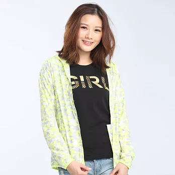 TOP GIRL-迷彩風衣連帽外套M黃迷彩