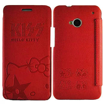 Aztec 凱蒂貓 Samsung Note 3 側掀式皮套-高調紅