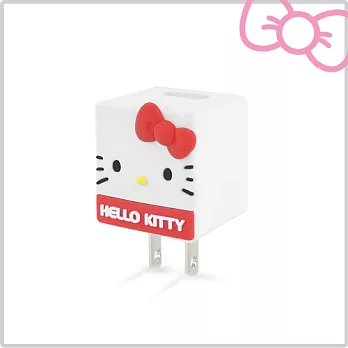 Hello Kitty 立體 QQ 1A 輕巧USB充電器 KT-CR04R 玫瑰紅玫瑰紅