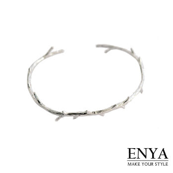 Enya★森林系樹枝造型手環銀色