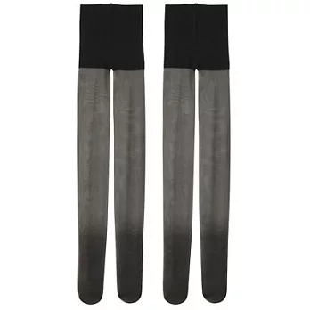 [MUJI無印良品]柔舒支撐型17D絲襪2入組L~XL黑色
