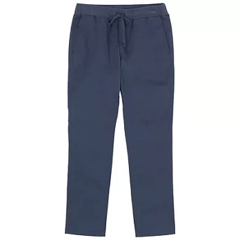 [MUJI無印良品]男有機棉混彈性舒適長褲S煙燻藍