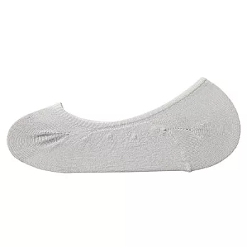 [MUJI無印良品]女足尖寬鬆舒適不易鬆脫隱形襪23~25cm灰色