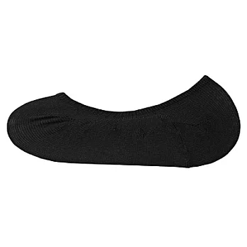[MUJI無印良品]女足尖寬鬆舒適不易鬆脫隱形襪23~25cm黑色