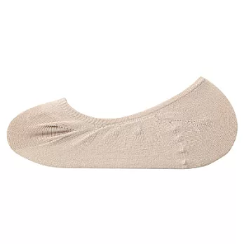 [MUJI無印良品]女足尖寬鬆舒適不易鬆脫隱形襪23~25cm淡棕