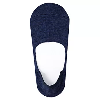 [MUJI無印良品]女麻混腳跟防滑隱形襪23~25cm深藍