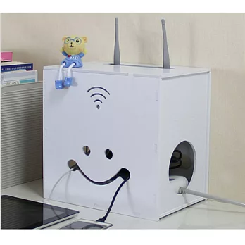 電線+無線路由器收納整理盒(雙層)