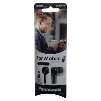 Panasonic國際牌手機用耳道式耳麥RP-TCM105黑色