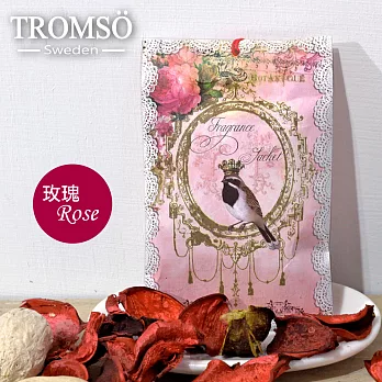TROMSOx魅力法國-純真優雅小掛繩香氛包/玫瑰(12包入)