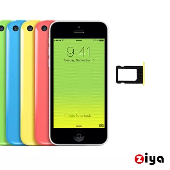 [ZIYA] Apple iPhone5C SIM 卡托 強化塑膠卡托 (卡槽)黃色