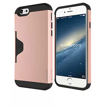 PhoneFoam Golf Fit iPhone 6/6S 插卡式防震保護殼(玫瑰金)玫瑰金