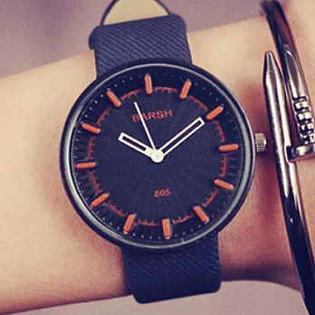 Watch-123 甜蜜彩虹-綺麗繽紛立體時標腕錶 (4色任選)黑色