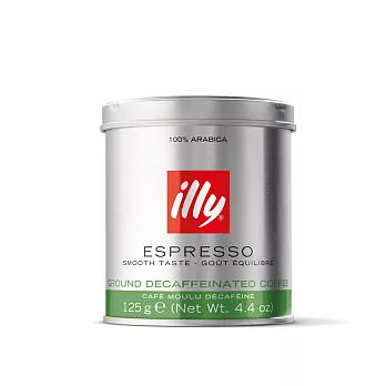 【illy】意利咖啡低咖啡因咖啡粉 125g