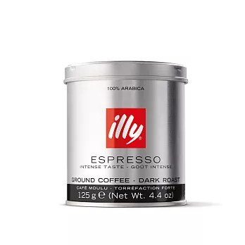 【illy】意利咖啡深焙咖啡粉 125g