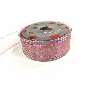 【Crystal Rose緞帶專賣店】Petals緞帶刺繡 - 15mm雙色雪紗帶#43