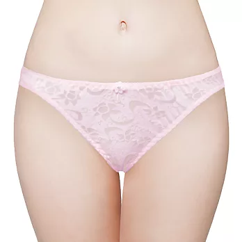 [MIGER密格內衣]舒棉網紋中低腰三角褲-6622L-台灣製-L粉色