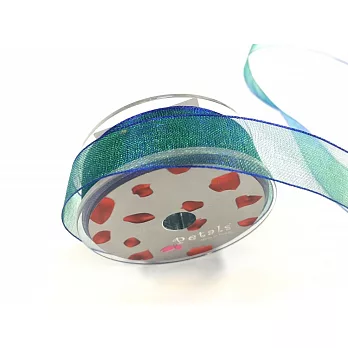 【Crystal Rose緞帶專賣店】Petals緞帶刺繡 - 15mm雙色雪紗帶#10