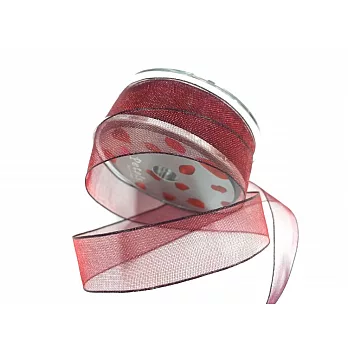 【Crystal Rose緞帶專賣店】Petals緞帶刺繡 - 15mm雙色雪紗帶#45