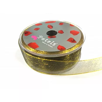 【Crystal Rose緞帶專賣店】Petals緞帶刺繡 - 15mm雙色雪紗帶#40