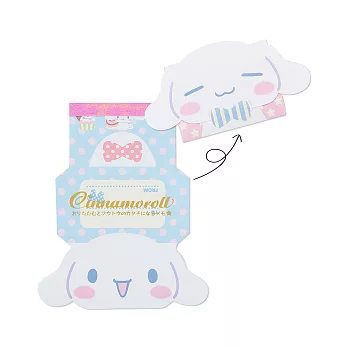 《Sanrio》大耳狗喜拿可愛大臉信封型便條紙(點點)