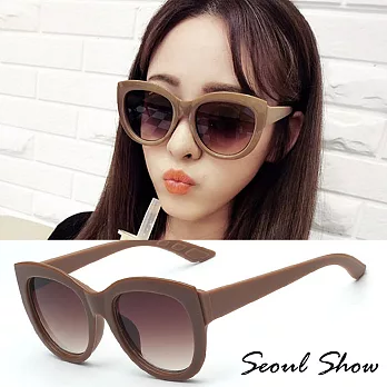Seoul Show 歐美粗框瘦臉太陽眼鏡 HT064咖啡