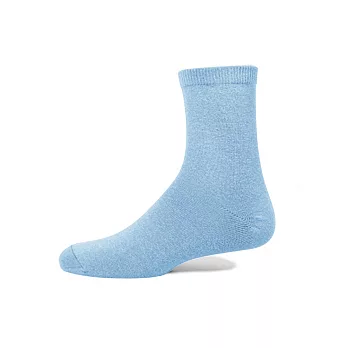 【 PULO 】素色純棉細針短襪-寧靜藍M