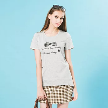 【模兒空間AMOR SPACE】5306 韓系風潮100%棉上衣L 灰