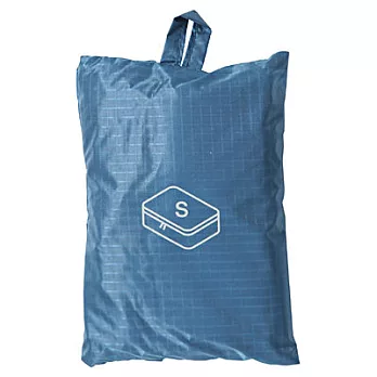 [MUJI無印良品]滑翔傘布旅行分類可折收納袋/小藍20×26×10cm藍
