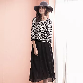 【模兒空間AMOR SPACE】5511 歐式風情二件式套組M 黑